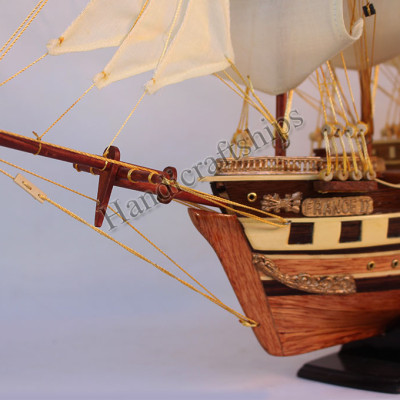Mô hình tàu thuyền gỗ trang trí France II cao cấp (Thân: 40cm)