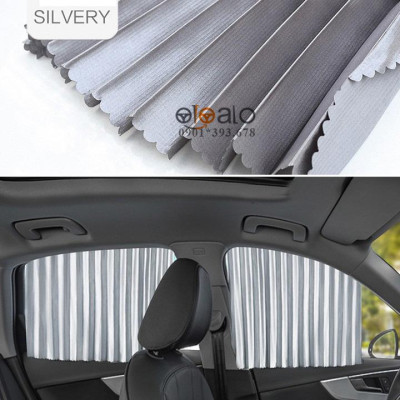 Rèm vải che chắn nắng dành cho xe Hyundai Getz vải lụa gắn nam châm keo 3M RVCK
