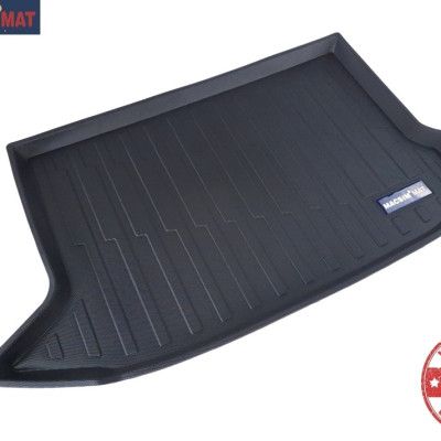 Thảm lót cốp xe ô tô Hyundai Kona 2018-đến nay nhãn hiệu Macsim chất liệu TPV cao cấp màu đen (DT007-1)