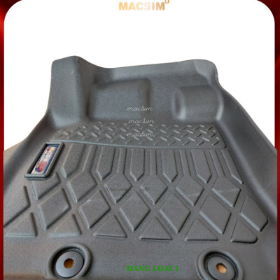 Thảm lót sàn xe ô tô Isuzu MUX 2022+(sd) Nhãn hiệu Macsim chất liệu nhựa TPE cao cấp màu đen
