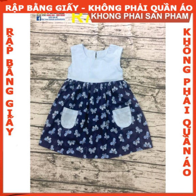 Rập giấy A0 đầm bé gái mã R77 (BẢN VẼ)