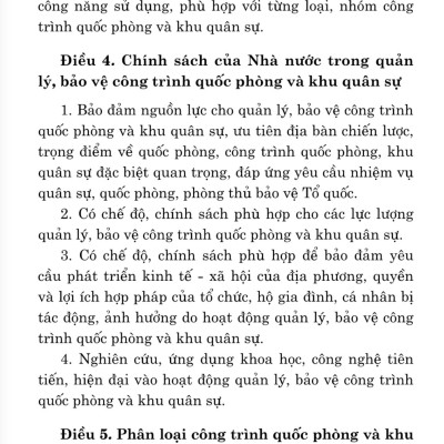 Luật Quản lý, bảo vệ công trình quốc phòng và khu quân sự