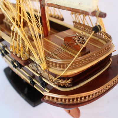 Mô hình thuyền cổ trang trí Napoleon chì (Thân: 40cm)