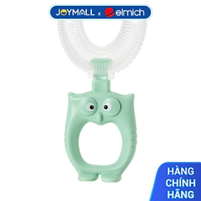 Bàn chải chữ U siêu mềm cho bé Elmich BabyCare EL0752, Hàng chính hãng, đầu silicone mềm mại - JoyMall
