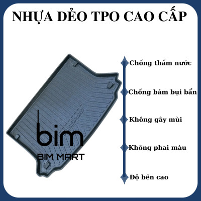 Lót cốp dành cho xe Ford Ecosport 2014 - 2017 không mùi, chất liệu TPO cao cấp