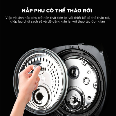 Nồi cơm điện tử áp suất cao tần Cuckoo 1.8L CRP-CHSS1009FN (Màu nâu) - Hàng chính hãng