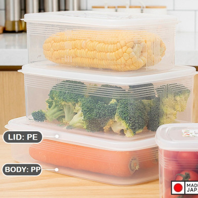 Bộ 03 hộp nhựa đựng thực phẩm chữ nhật Nakaya 1.3L - Hàng nội địa Nhật Bản | Made in Japan K.305#