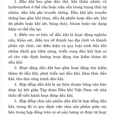 Luật dầu khí