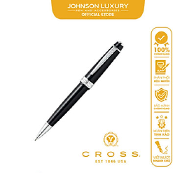 Bút Ký Doanh Nhân Cross Bailey Light Màu Đen Bóng Cao Cấp