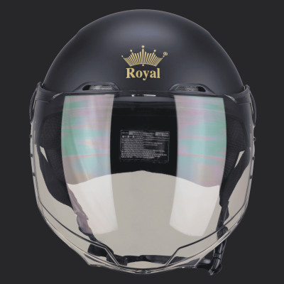 Mũ bảo hiểm xe máy nửa đầu Royal M555 có kính dài, nón freesize cho nam nữ đi xe máy