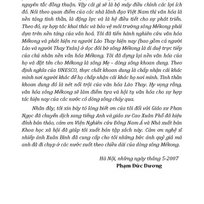 Có Một Vùng Văn Hóa MeKong