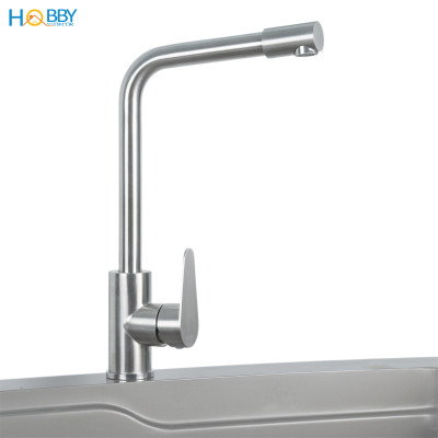Vòi rửa chén nóng lạnh đầu xoay tròn inox 304 Hobby home decor CRC3