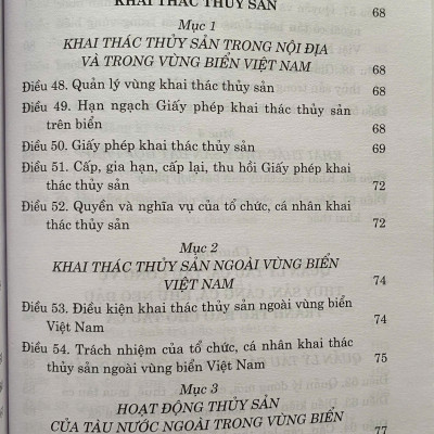 Luật Thuỷ Sản ( Sửa đổi, bổ sung năm 2020, 2024)