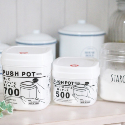 Combo 02 Hộp nhựa đựng thực phẩm Sanada Push Pot - Hàng nội địa Nhật Bản