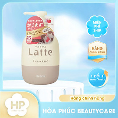 Dầu Gội Dưỡng Tóc Chắc Khoẻ Dành Cho Cả Gia Đình Kracie Ma & Me Latte Shampoo 490mL
