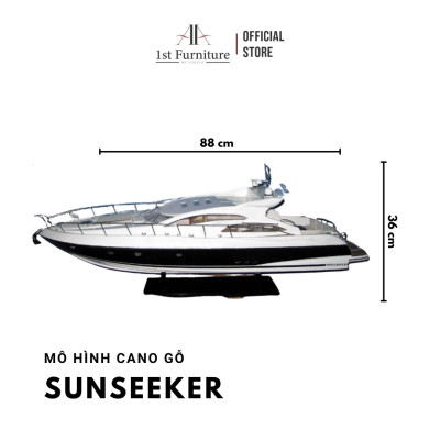 Mô hình cano  SUNSEEKER cao cấp, mô hình gỗ tự nhiên, làm quà tặng sang trọng 1st FURNITURE