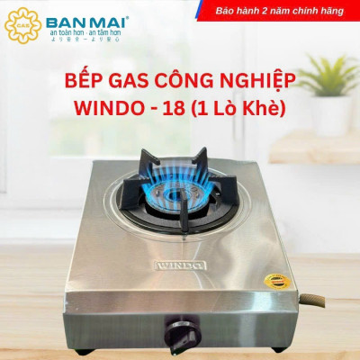 Bếp gas Đơn khè Windo Áp Cao (bán công nghiệp lữa mạnh)- Hàng Chính Hãng
