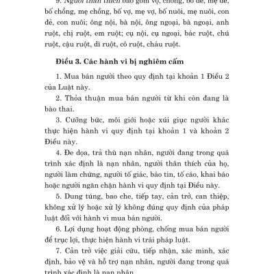 Luật Phòng, chống mua bán người năm 2024