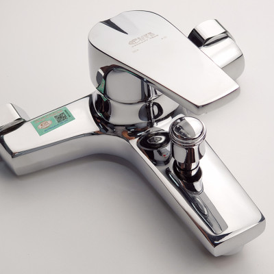 Củ sen nóng lạnh chân ngoài Đồng mạ Chrome Eurolife EL-3001 New (Trắng bạc)