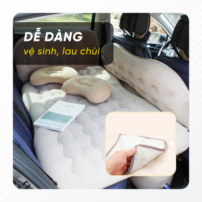 Giường Nệm Đệm Hơi Ô Tô Cao Cấp PHIÊN BẢN MỚI dùng cho Xe Hơi 4 đến 7 chỗ (bán tải, sedan, SUV, ...)