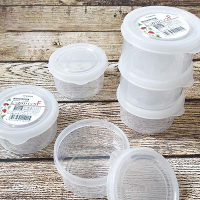 Bộ 3 chiếc hộp thực phẩm Nakaya tròn 180ml hàng nội địa Nhật Bản