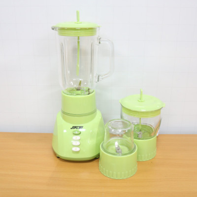 Máy Xay Sinh Tố 3 Cối Thủy Tinh JLPL@L JL-889 Đa Năng Công Suất 350W Xay Sinh Tố,Xay Thịt Xay Tôm,Cua Nhỏ,Xay Gia Vị,Xay Rau Củ Qủa- Hàng Chính Hãng