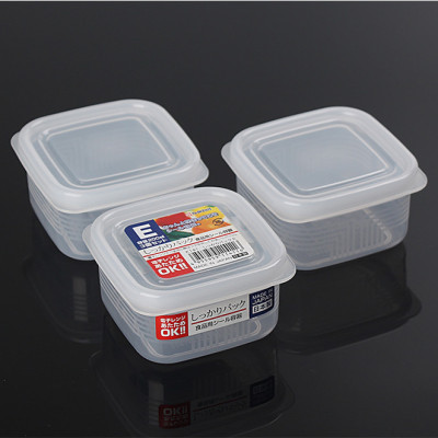 Set 3 hộp chia thức ăn dặm cho bé đa năng tiện dụng ( Bản vuông ) - Hàng nội địa Nhật Bản.