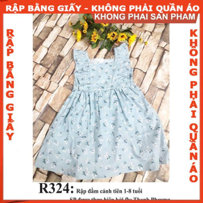 Rập giấy A0 mã R324 (BẢN VẼ) rập đầm bé