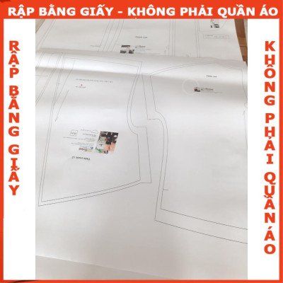 Rập giấy A0 đầm tay dài thắt nơ cổ mã 1283 (BẢN VẼ)