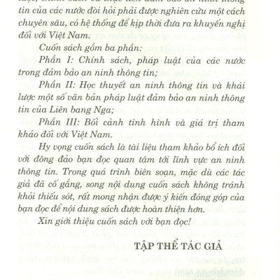 Chính Sách, Pháp Luật Về An Ninh Thông Tin Của Các Nước Trên Thế Giới