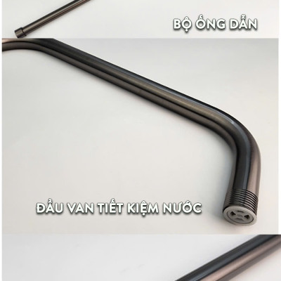 Cây sen nóng lạnh Đồng mạ tĩnh điện màu xám Eurolife EL-SC929 (Xám)