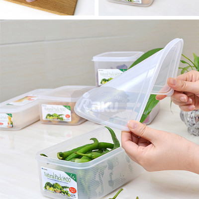 Bộ 3 hộp thực phẩm vuông 1600ml Inomata - Hàng Nội Địa Nhật