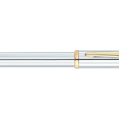 Bút Ký Doanh Nhân Cao Cấp CROSS Century II Medalist Mạ Chrome Bóng Họa Tiết Mạ Vàng 23KT