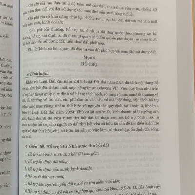Bình luận khoa học Luật Đất đai năm 2024