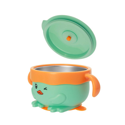 Bát ăn trẻ em Elmich EL-0008VIT EL-0008KL EL-0008GAU EL-0008VM, Hàng chính hãng, họa tiết dễ thương, inox 316 -JoyMall