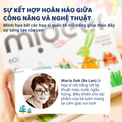 Giấy canson a4, Giấy Vẽ Màu Nước 60 tờ Mideer Doodle Drawing Book giấy dày mịn chất liệu cứng cáp