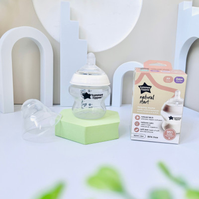 COMBO 2 Bình Sữa Ty Siêu Mềm Tự Nhiên Tommee Tippee Natural Start 150ml & 260ml