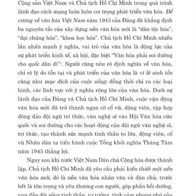 Xây dựng và phát triển nền văn hóa Việt Nam tiên tiến, đậm đà bản sắc dân tộc - bản in 2024