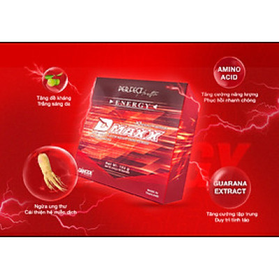 DMAXX thức uống bổ sung vitamin năng lượng không đường DAMODE 28 gói dùng thử màu đỏ