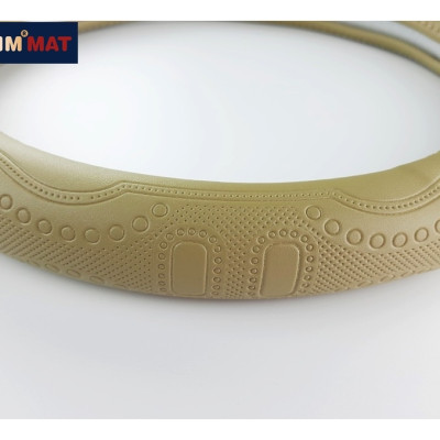 Bọc vô lăng cao cấp Macsim mã L611 chất liệu da thật - Khâu tay 100% size M màu be