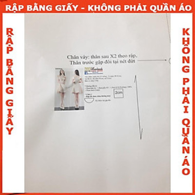 Rập giấy may áo cánh tiên mã 811 (BẢN VẼ)