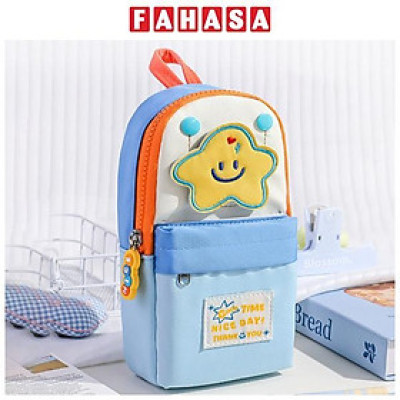 Bóp Viết Vải Dạng Đứng - Shunde 9121 - Màu Xanh Dương