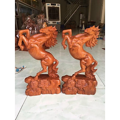 TƯƠNG CON NGỰA GỖ HƯƠNG KT CAO 50×23×12cm