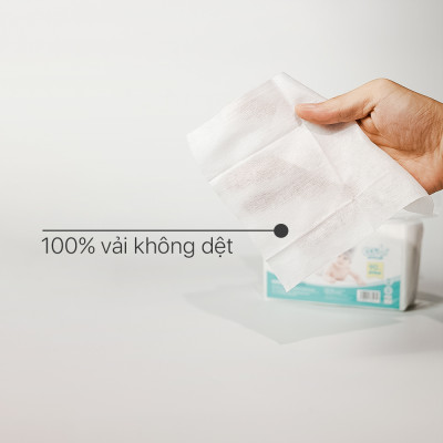 Khăn khô đa năng cao cấp cho bé EcoWipes Ecobi không mùi không paraben an toàn cho da bé