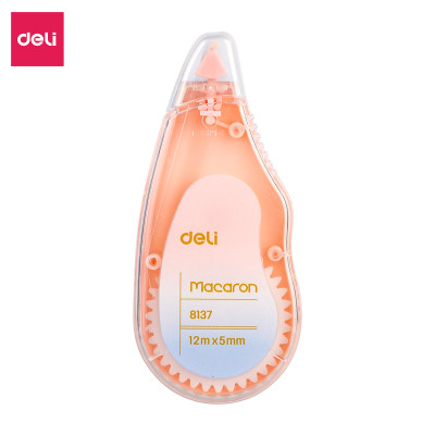 Băng xóa bút xóa kéo 12m Deli - Hình trái cây - Hồng/Xanh lá/Xanh dương - Set 3 chiếc - EH333