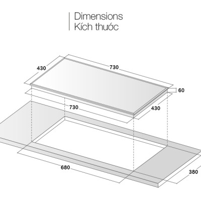 Bếp từ đôi Eurosun EU-T710Pro(S) - Hàng Chính Hãng