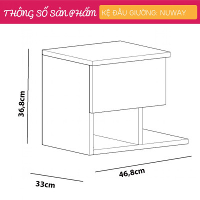 Kệ đầu giường SMLIFE Nuway