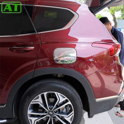 Ốp Nắp Bình Xăng Nhựa ABS Mạ Crom Hyundai Santafe 2019-2020