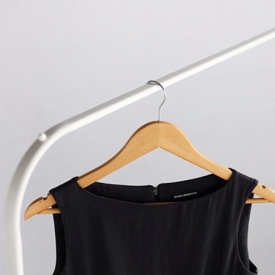 MÓC GỖ CÓ THANH NGANG MWFURNITURE MÀU GỖ - WOODHOOK NATURAL