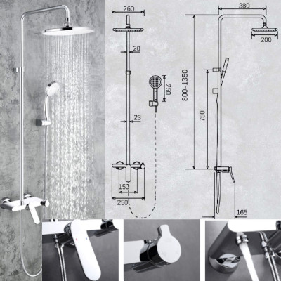 BỘ SEN TẮM ĐỒNG THAU NÓNG LẠNH EUROVINTO CAO CẤP MÃ NW-YX